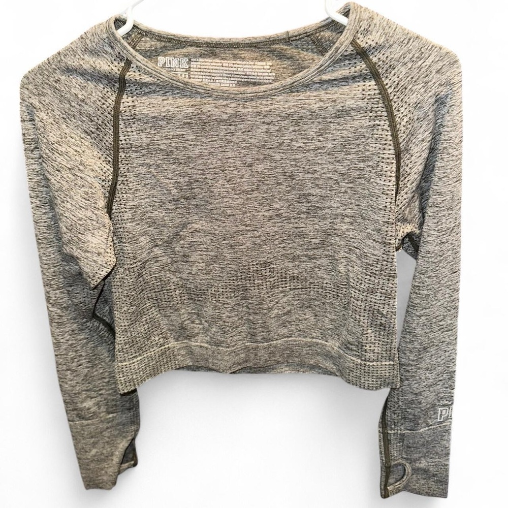 Victoria's Secret Pink Seamless Heather Gray Top